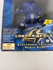 LOST IN SPACE ELECTRONIC TALKING ROBOT BANK 1999 VTG