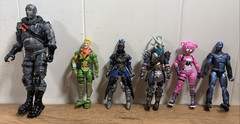 Fortnite 4” Action Figure Lot of 6 Mixed Characters Jazwares Hasbro