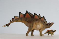 PNSO 1/35 Stegosaurus with Cubs Figure Model Dinosaur Collections Toys Gift