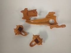 Vtg Extreme Dinosaurs Bullzeye LAUNCHER gold gun weapon accessory part Lot