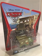 Disney Pixar Cars 2 Race Team Sarge Diecast 1:15 Military Jeep