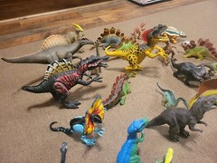 Lot of Vintage JP Action Figures Kenner Brands & More Dinosaurs Lot Mixed