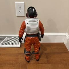Jakks Big Figs Star Wars Poe Dameron Figure Pilot Suit Sz 18”, With Blaster