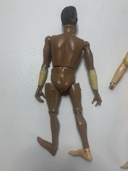 1964 12”GI Joe Adventure Team Parts Lot Atomic Man,African & Flocked Hair Beard