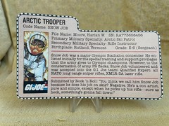 1983 GI Joe SNOW JOB – Great Figure w/ File Card – Bright White – 100% Complete