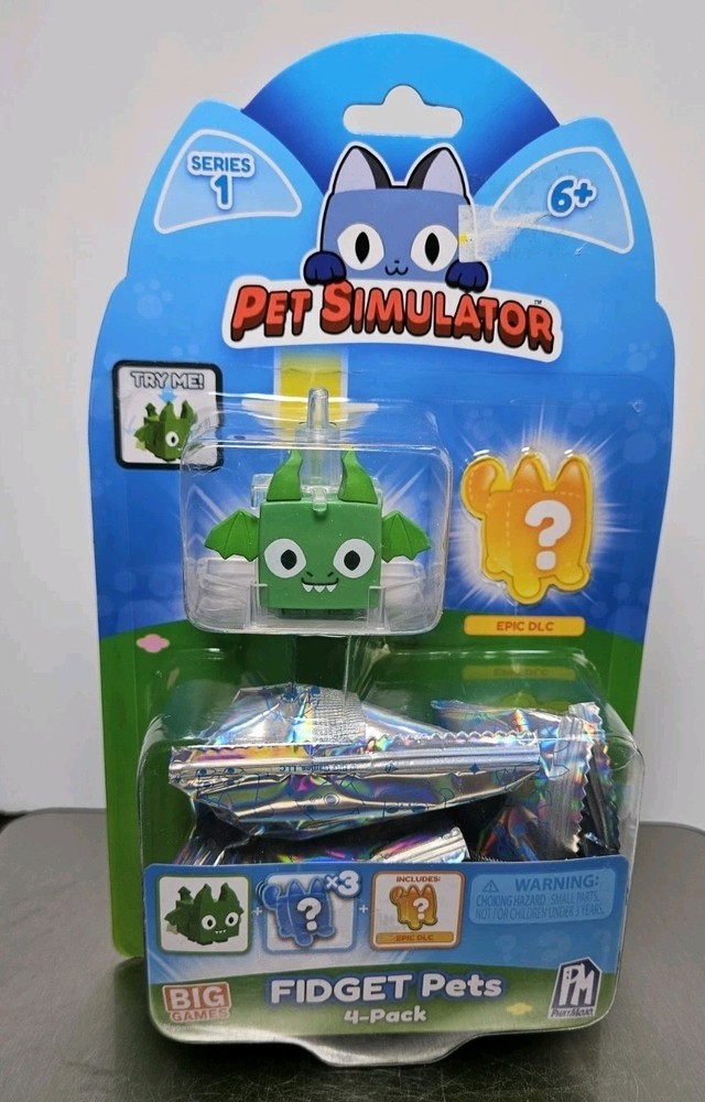 Pet Simulator Series 1 Fidget Pets 4-Pack Includes Epic DLC 6+ New