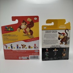 Jakks Pacific World of Nintendo Figures DONKEY KONG & DIDDY KONG Figure Set Of 2