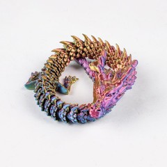 3D Printed Chinese Dragon Full Body Joints That Can Move Home Furnishings AE