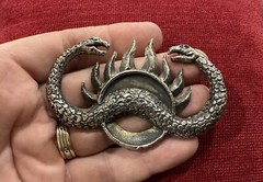 Conan the barbarian Thulsa Doom Silver Bronze Metal Decal