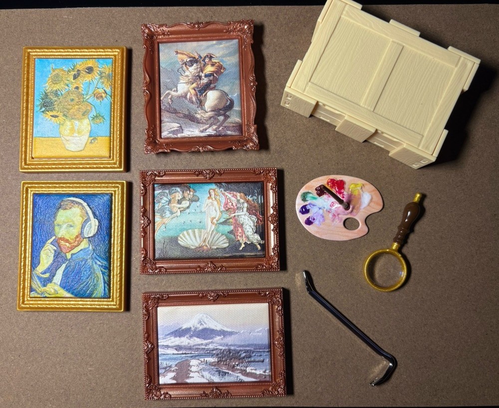 NEW Zuru Mini Brands Create Masterpieces LOT of 5 Rare paintings +accessories!