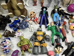 Huge Mixed Lot of Over 200 Random Toys & Figures HE MAN Anime review photos USED