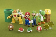 S.H.Figuarts Super Mario Mario Action Figure Bandai 100mm ABS PVC