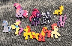 Hasbro My Little Pony Blind Bag Mini Figures, Lot Of 10