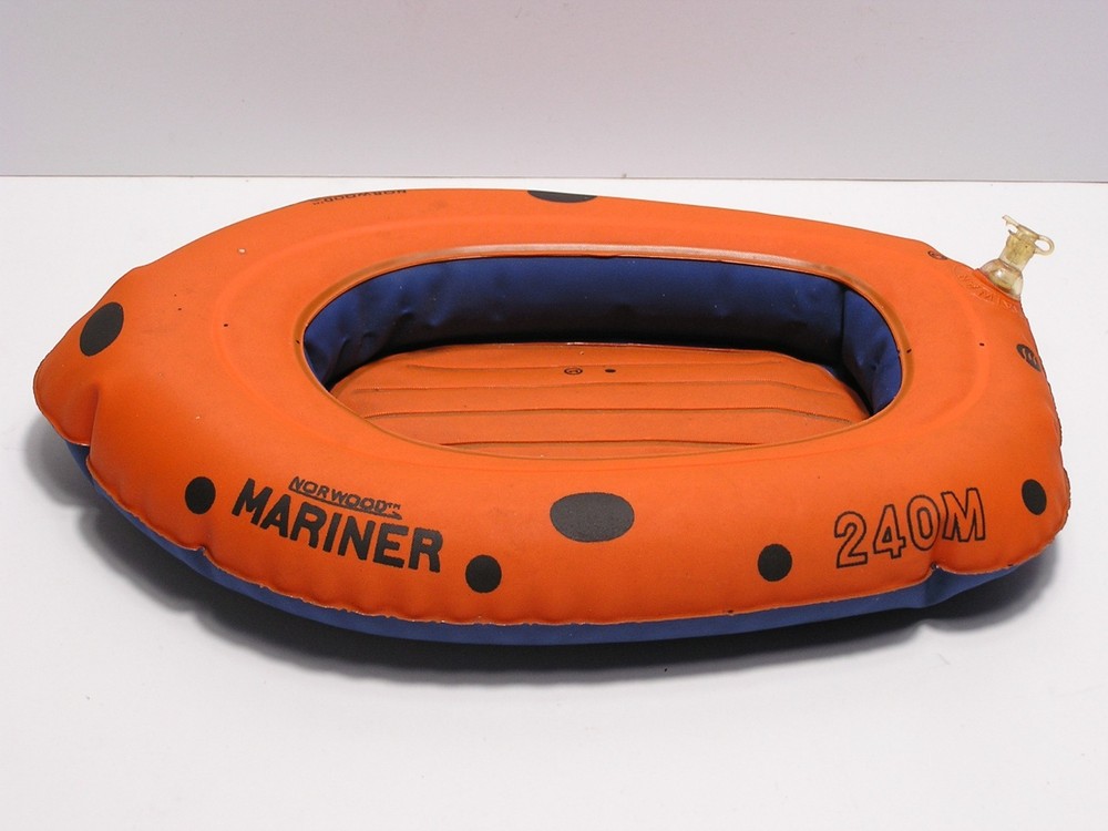 Vintage 1960’s Kenner Norwood Mariner Inflatable Raft for Action Figures 240M