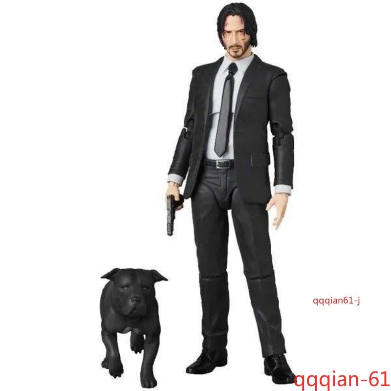 John Wick with Dog John Wick: Chapter 2 Articulated Figure 1/12 PVC Collectible