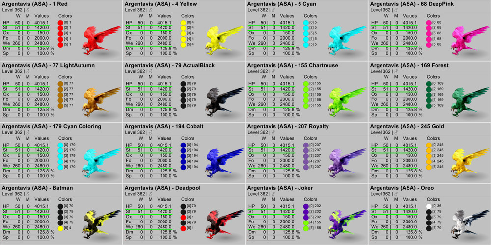 Ark Survival Ascended PVE Argentavis TOP STATS