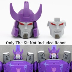 For Kingdom Galvatron ABS Casting Replace Head Upgrade Kit Accessories