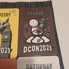 DesignerCon 2023 Set Of 9 Badges By The London Police DCON