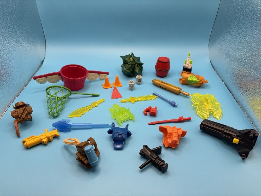 Mixed Toy Accessories Lot LEGO Galidor Batman Weapons Parts Action Figures