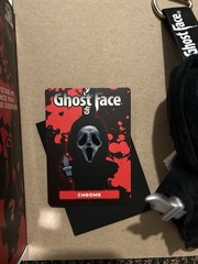 CULTUREFLY GHOSTFACE BAG CLIP CHROME GHOST FACE MYSTERY CHASE RARE!