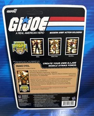 GI JOE SUPER 7 REACTION+ TIGER FORCE SNAKE EYES TARGET EXCLUSIVE UNPUNCHED CARD