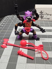 Vintage TMNT Antrax 1992 Teenage Mutant Ninja Turtle READ No antennas W Weapons