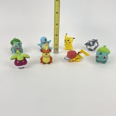 Pokemon Mixed Figures Pikachu Squirtle Bulbasaur Lot of 8 Loose