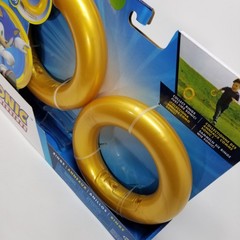Sonic the Hedgehog Ring Toy Set with Sound Effects for Kids Ages 3 and Up