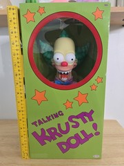 The Simpsons Talking Krusty Doll 16-Inches Tall Good and Evil Krusty Figure New