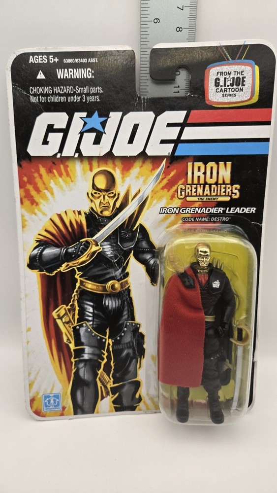 Hasbro G.I. Joe Iron Grenadiers Destro Action Figure 2008 w/ Sword Cape