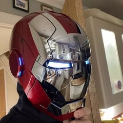 Autoking Iron Man Mask Mk5 1:1 Helmet Wearable Voice Touch Cosplay Props Jarvis