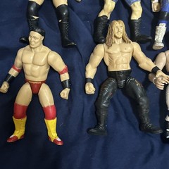 JAKKS WWF BCA Lot Bone Crunching Action Edge Owen Hart Jerry Lawler Dude Love