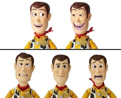 Kaiyodo Legacy of Revoltech Pixar Toy Story Woody Ver 1.5 Action Figure In Hand