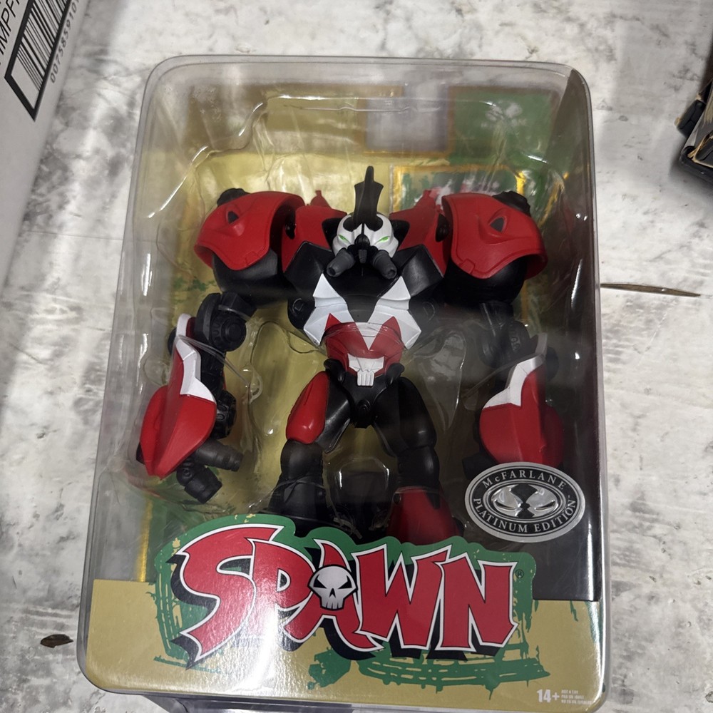 SPAWN 30 Years Of McFarlane Anniversary Toys 7 In Platinum Edition Robot Wars N4
