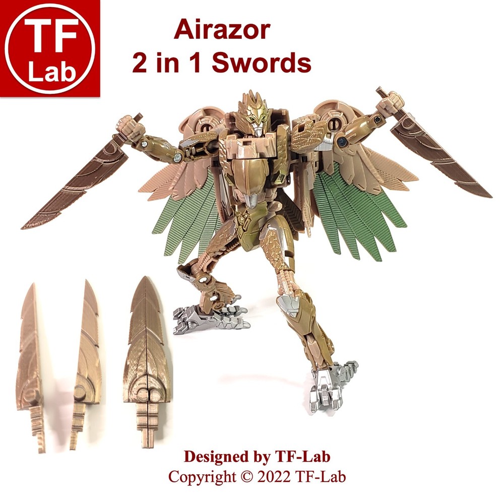 2 in 1 Swords Upgrade Kit for Transformers Studio Series SS 97 Airazor TF-Lab