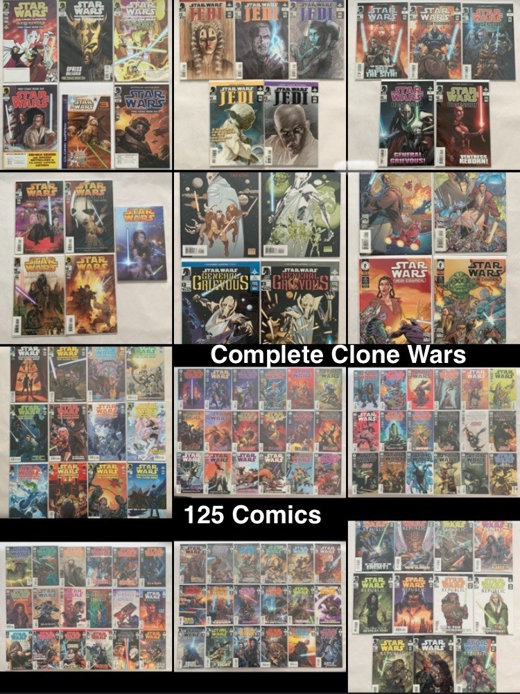 💢 Star Wars Dark Horse 💥 125 Comics 💥 Clone Wars / Republic Complete Set 💢