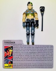 G.I. Joe 1986 Thunder Machine, Thrasher, Blueprint, File Card, 100% COMPLETE WOW