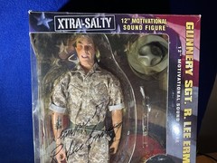 P13-67 GUNNERY SGT. R. LEE ERMEY TALKING ACTION FIGURE – AUTOGRAPHED / JSA CERT.