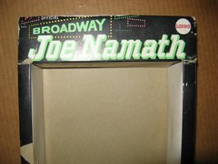 Mego Vintage 12” 1970 Joe Namath, Uniform, Stand, Booklet, Original Box