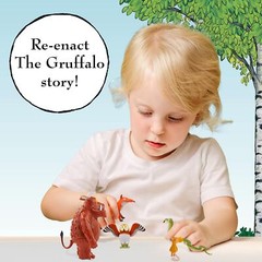 Gruffalo Toy Figure Playset Articulated Characters for Kids Includes Mouse Ow…