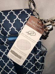 JJ Cole Backpack Diaper Bag Navy Arbor NEW with Defect See Last Picture