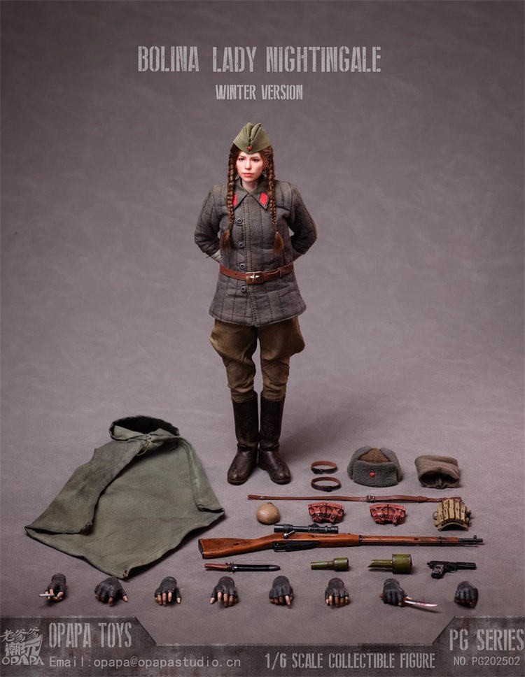OPAPA toys Soviet female soldier Bolina Lady Nightingale 1/6 action figure