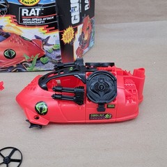 Vintage Hasbro 1991 G.I. Joe COBRA Rat Hovercraft Vehicle GI Joe Original Box