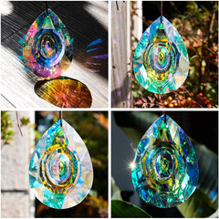 89Mm/3.5In Hanging Chandelier Crystals Prisms for Window Suncatchers Chandelier