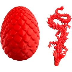 3D Printed Dragon Egg Full Articulated Crystal Dragon Fidget Toy Home Decor Toys
