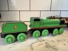 Thomas The Train 1994 Britt Allcroft 7 Piece Lot Wooden