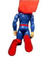 Superman DC Comics Action Figure w/ Cape Blue Red Plastic Fabric