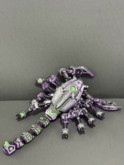 3D Printed Articulated Cyber Scorpion by Flexi, 9″ Full Articulated Fidget Toy