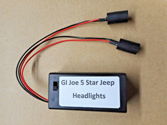 Vintage GI Joe – Five Star Jeep or A/T desert patrol- Headlight Illumination Kit