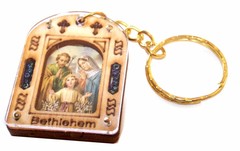 Holy Icon keys ring (2 x 1.2 inches) – Holy Family (packed as gift)
